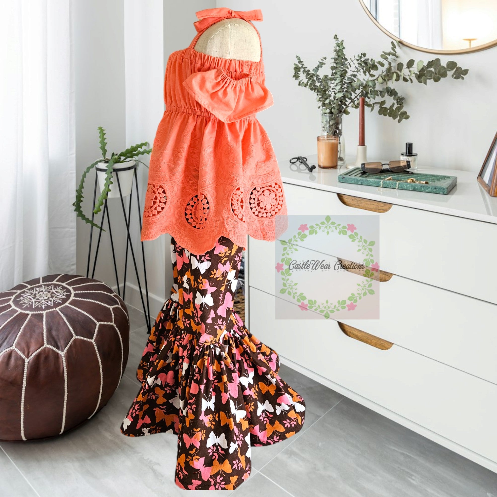 Butterfly Bell-bottoms Set