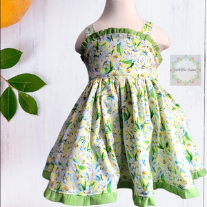 Lemon Blossoms Pinafore Set